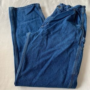 Mens Carhartt Carpenter Jeans Blue Original Fit Size 36x34